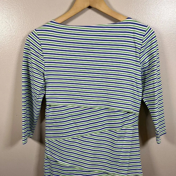 J. McLaughlin Nicola Tiered Dress Size Small Catalina Cloth Stretch Travel Work - Picture 7 of 9